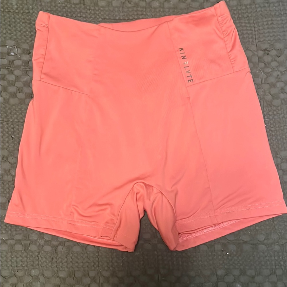 Kinflyte Bike Shorts Orange with Secret Pocket Medium